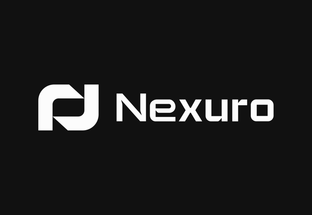Logo startup tech Nexuro par un graphiste professionnel