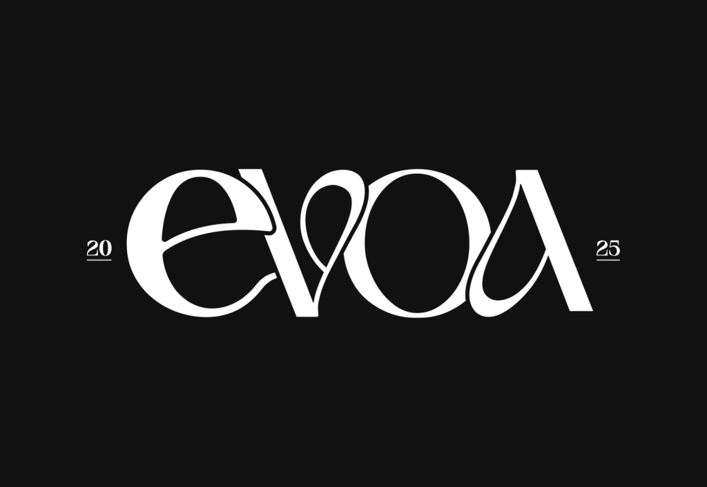 Logo Evoa conçu par OXO Studio, studio de design graphique intervenant à Strasbourg