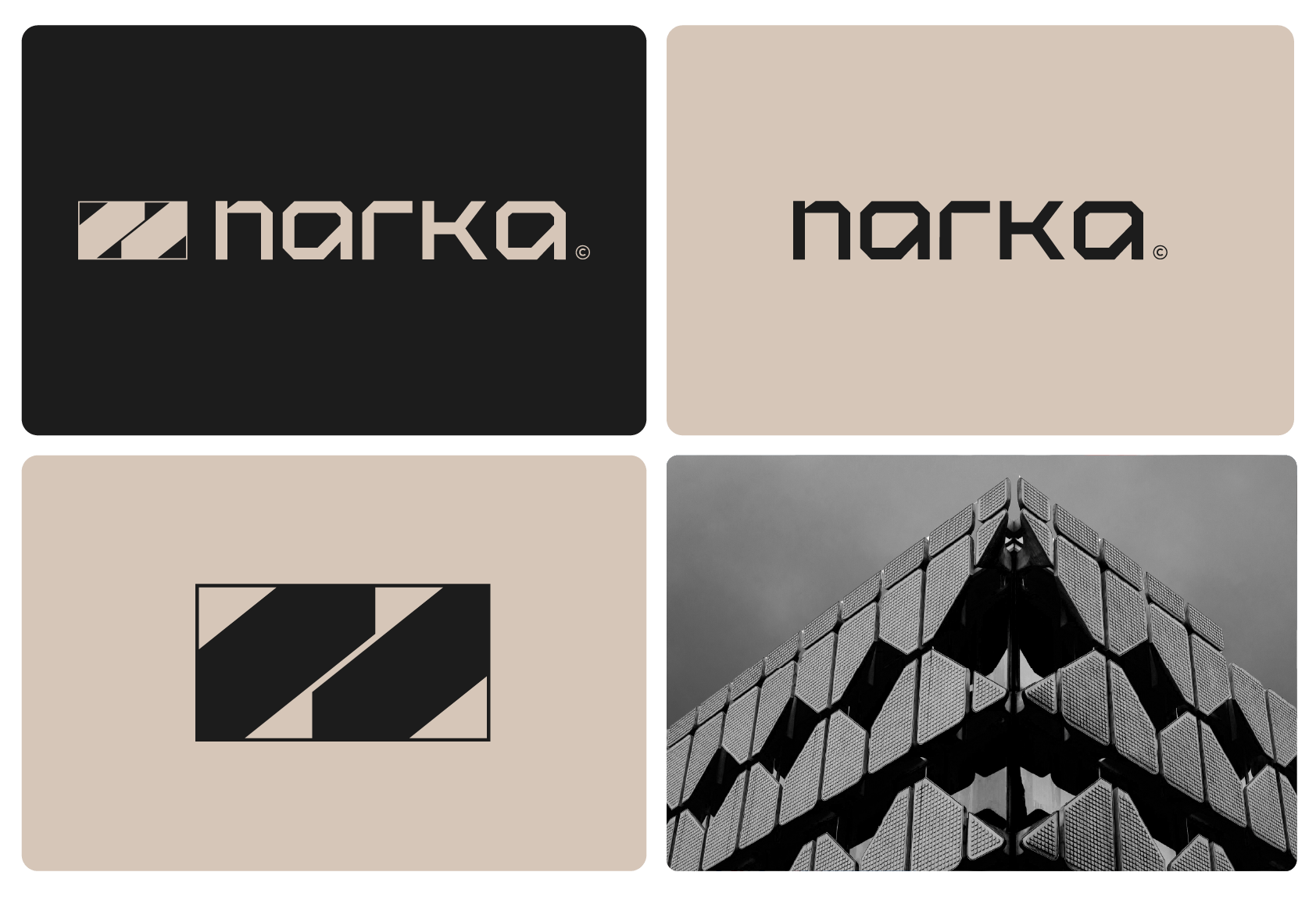 Conception d'un logo graphique pour une entreprise d’architecture, design moderne