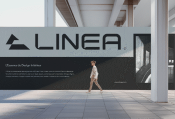 Affiche publicitaire moderne créée pour promouvoir efficacement une entreprise avec un design professionnel