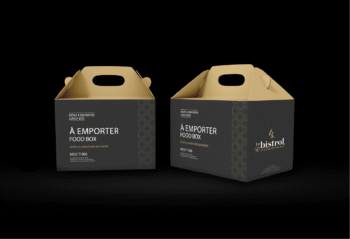 Box produits gastronomiques bistro haut de gamme au packaging soigné et raffiné