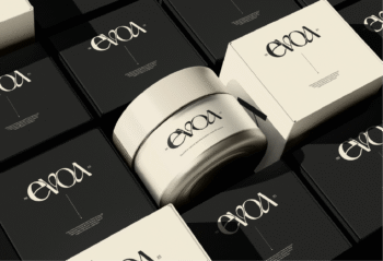 Pot de crème cosmétique haut de gamme au packaging raffiné et soigné