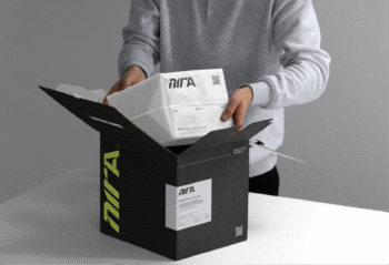 Packaging pour marque de sport au design soigné renforçant l’image professionnelle à Obernai