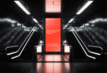 Panneau digital dynamique conçu pour diffuser des messages clairs et attirer l’attention du public.
