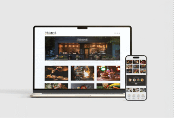 Site restaurant Le Bistrol, identité digitale élégante