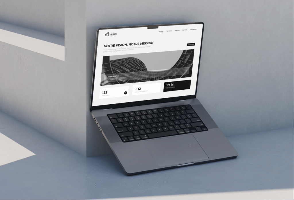 Site web BTP Urban, entreprise construction, design web