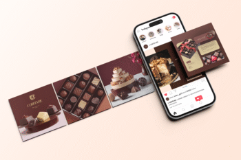 Support de communication digitale pour réseaux sociaux