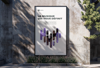 Affiche publicitaire sur mesure pour une agence spécialisée en événementiel professionnel