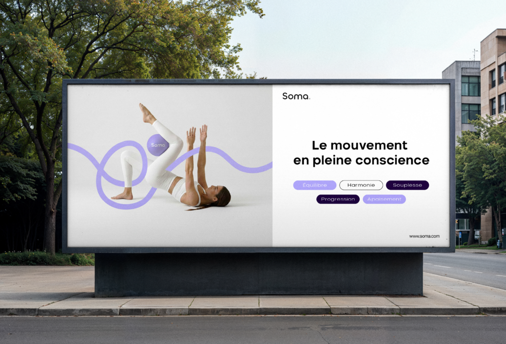 Affiche publicitaire originale réalisée par OXO Studio graphiste