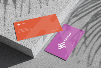 Carte de visite agence événementielle au design professionnel et contemporain