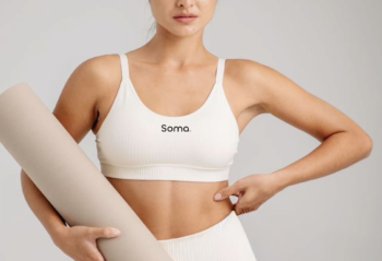 Brassière sport bien-être personnalisée avec logo pour une marque active et dynamique
