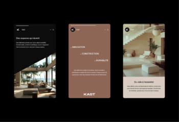 Kit réseaux sociaux Instagram Facebook LinkedIn pour un cabinet d'architecture contemporain