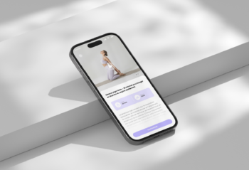 Site bien-être responsive réalisé par OXO Studio, webdesigner à Obernai