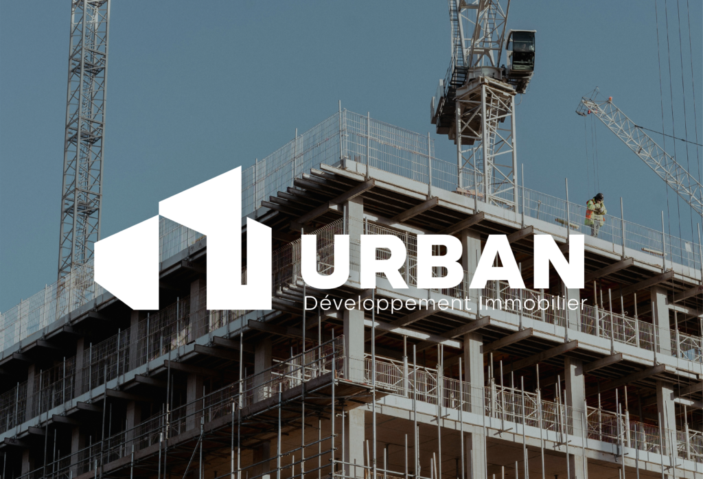 Identité visuelle de l'entreprise de construction URBAN, logo robuste taillé pour le secteur du BTP