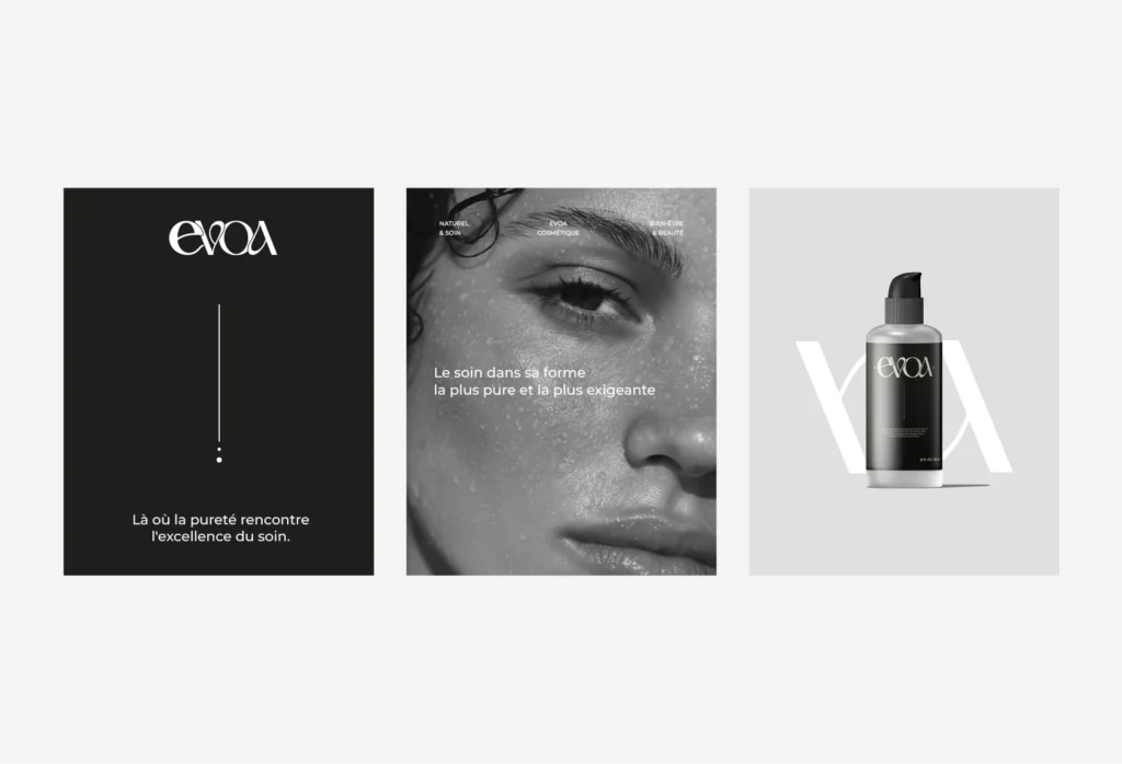 création de posts Instagram pour marque cosmétique luxe