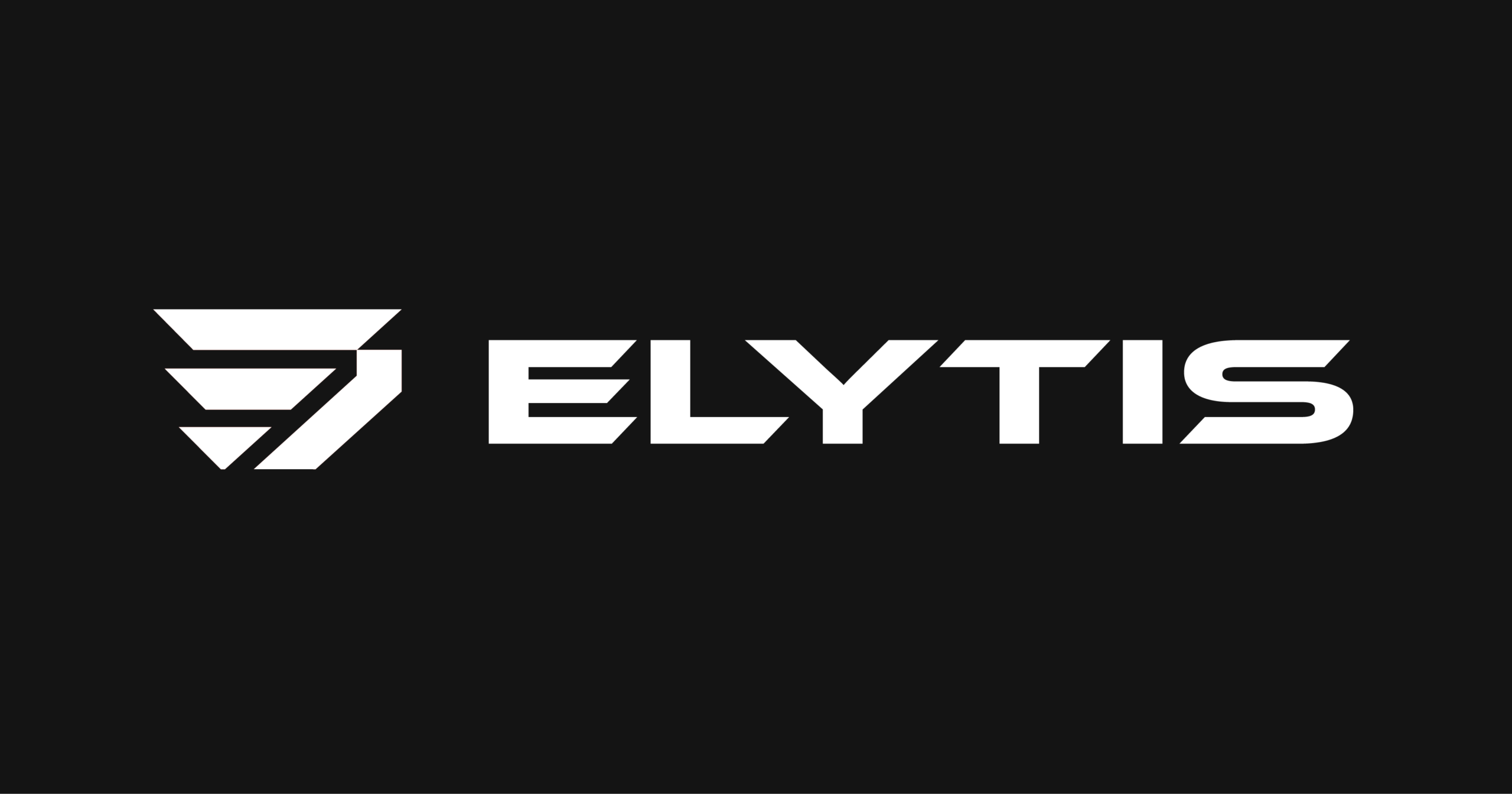 Logo ELYTIS sur fond sombre une startup tech aux codes visuels affirmés